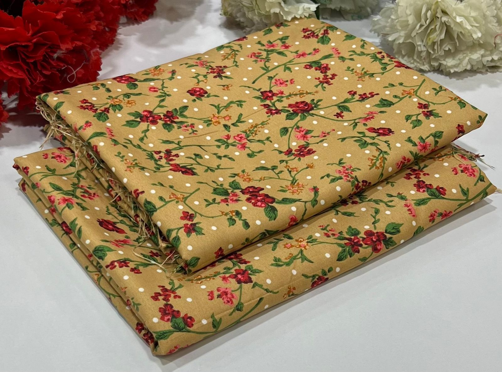 2 Piece All Over Printed cotton Dress