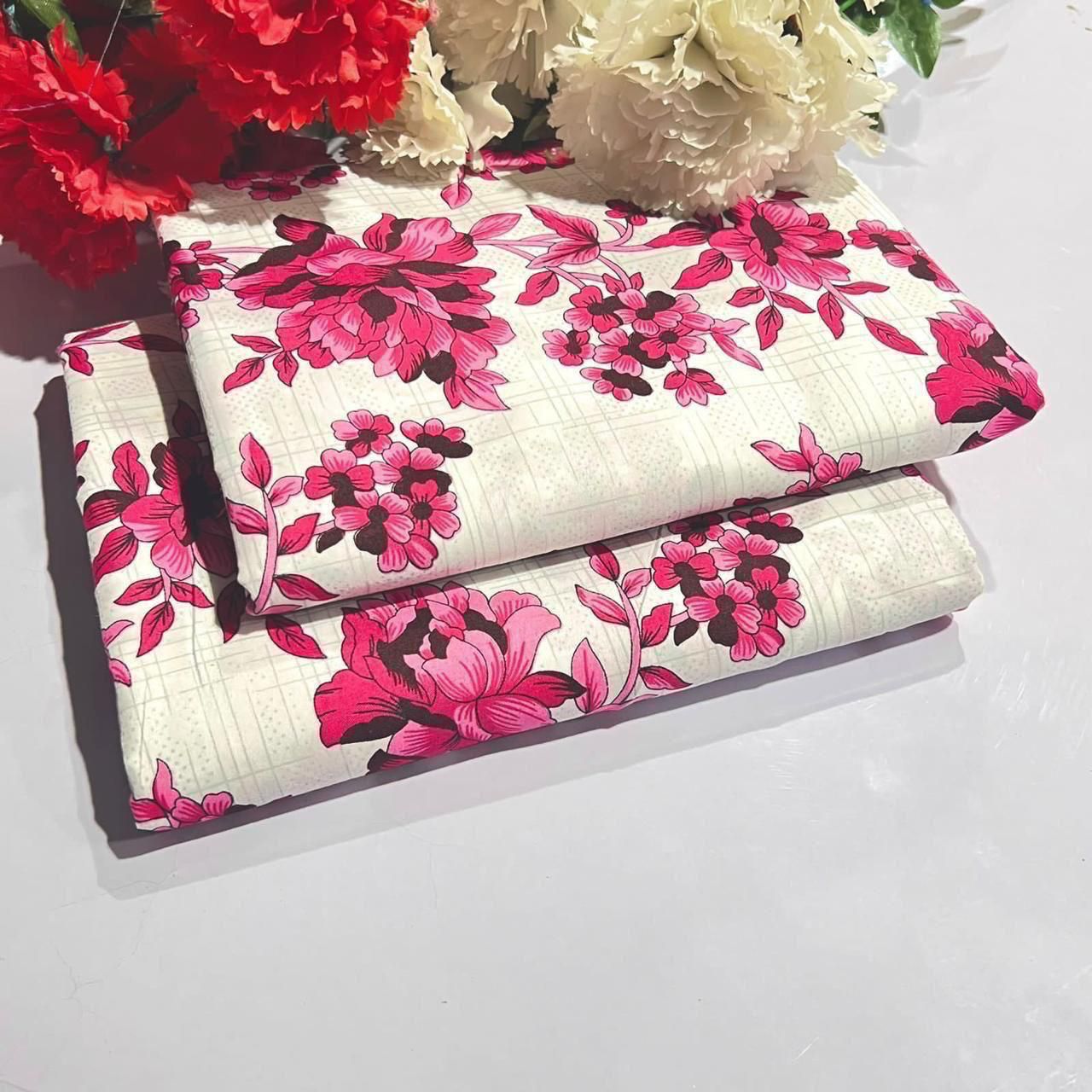 2 Piece All Over Printed cotton Dress