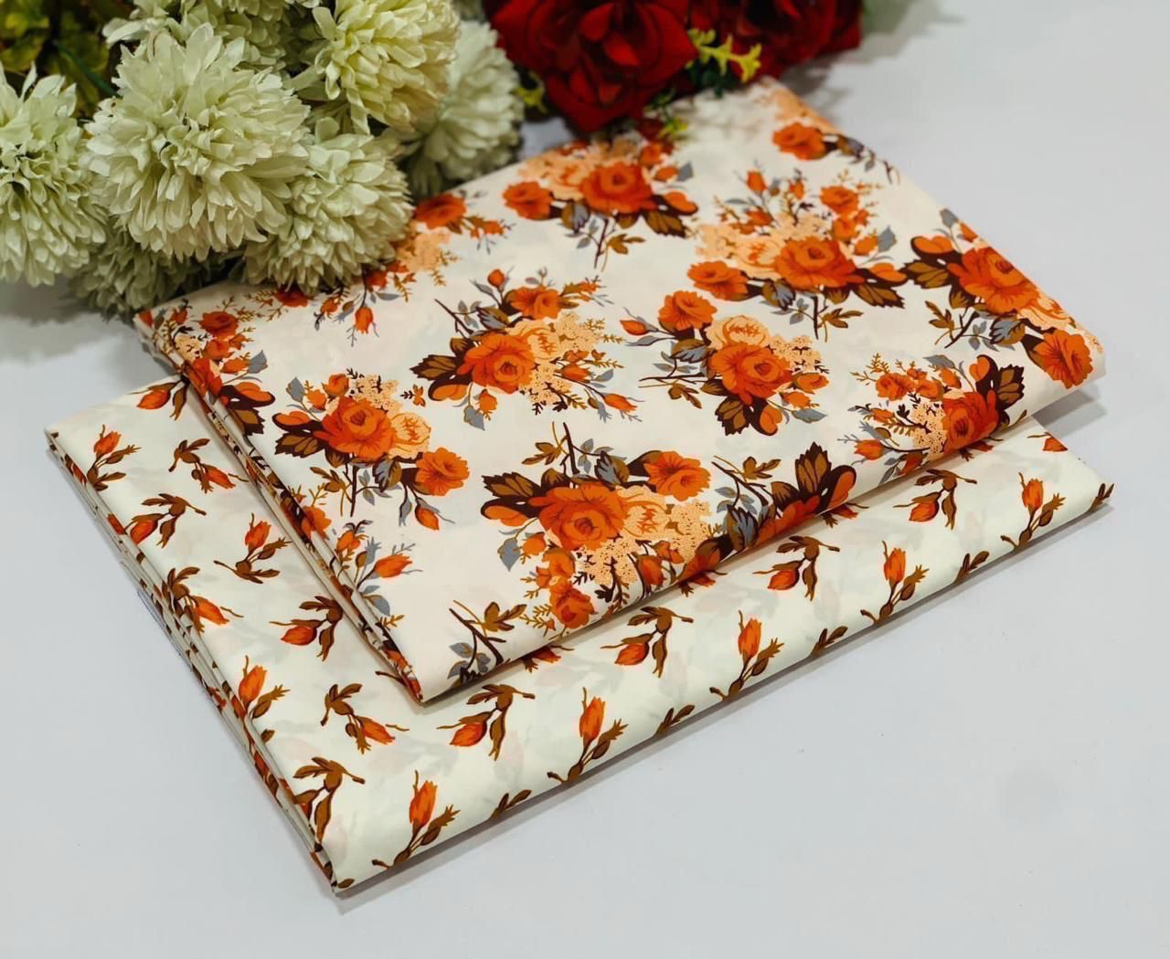 2 Piece All Over Printed cotton Dress