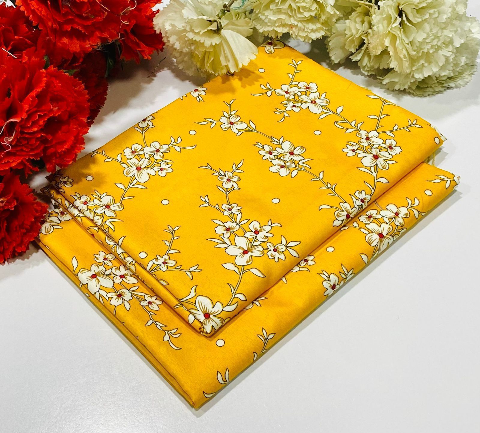 2 Piece All Over Printed cotton Dress