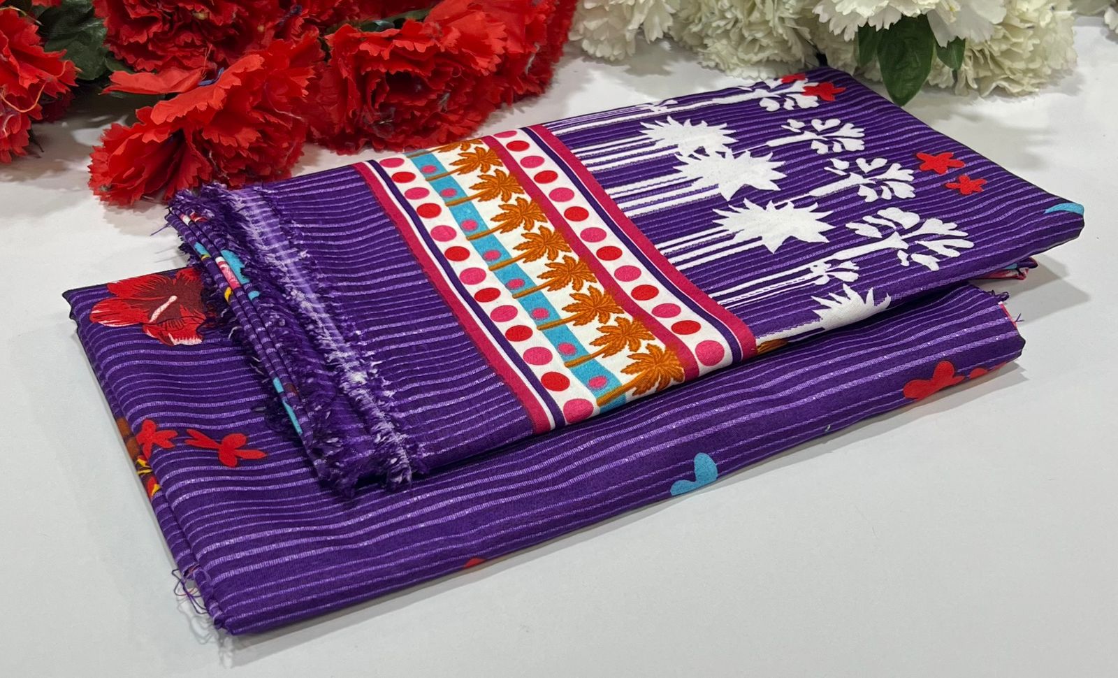 2 Piece All Over Printed cotton Dress