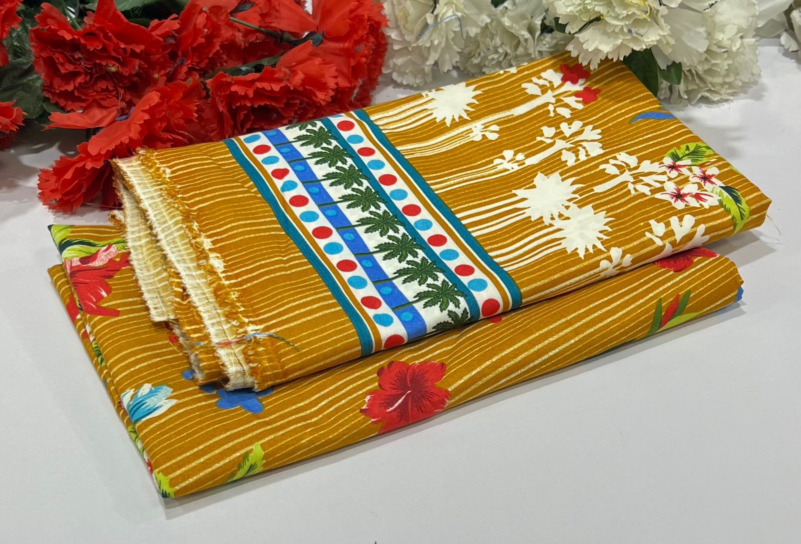 2 Piece All Over Printed cotton Dress