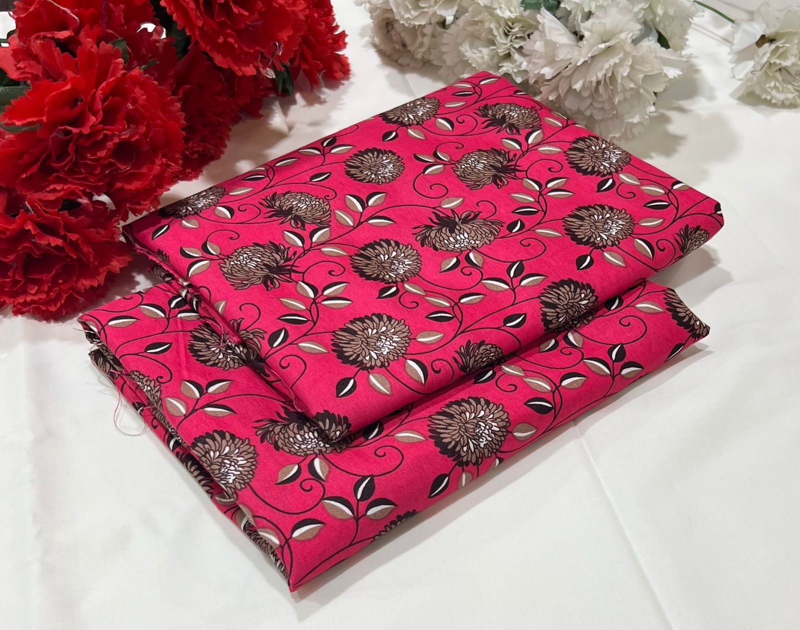 2 Piece All Over Printed cotton Dress