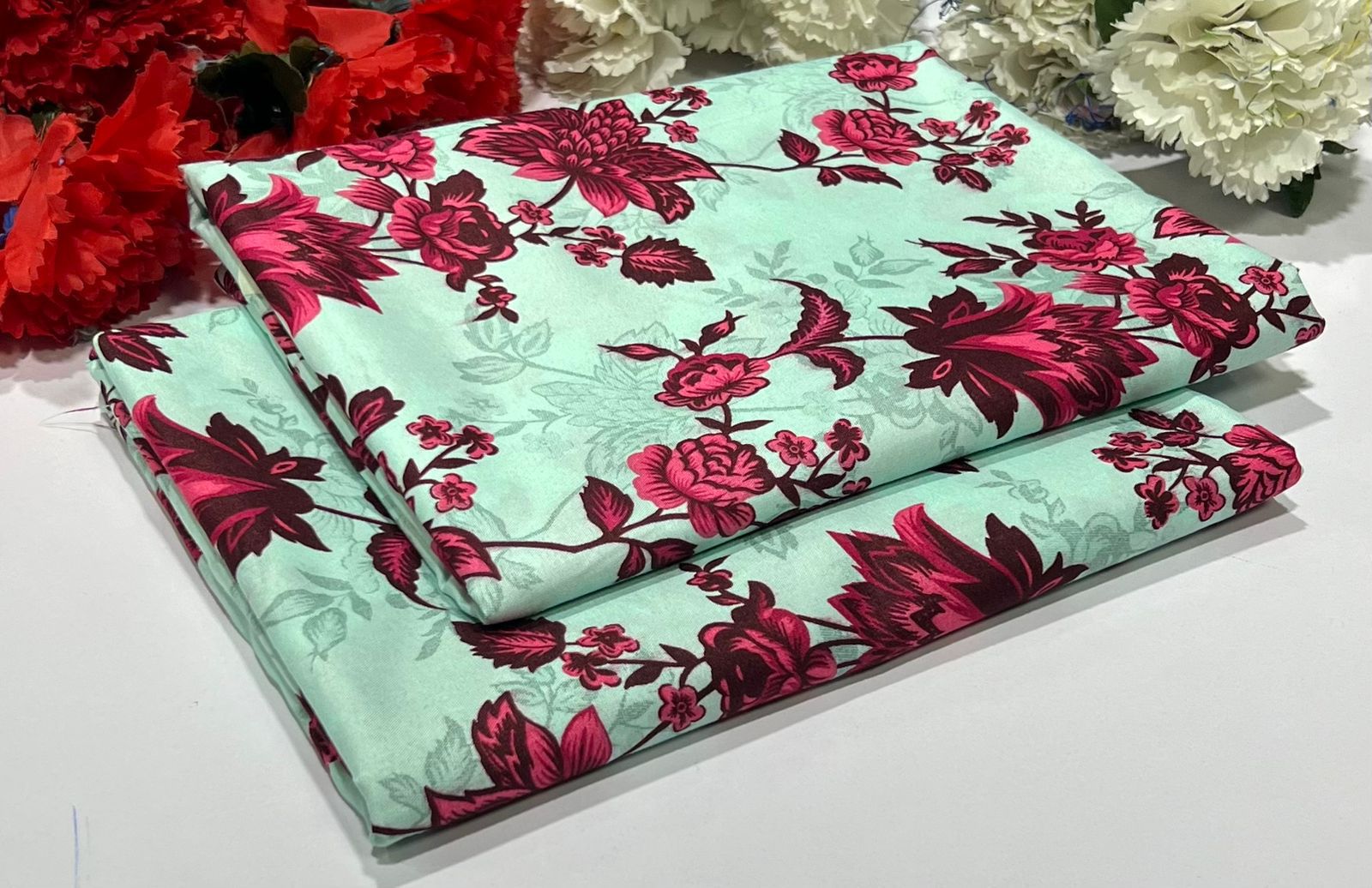 2 Piece All Over Printed cotton Dress