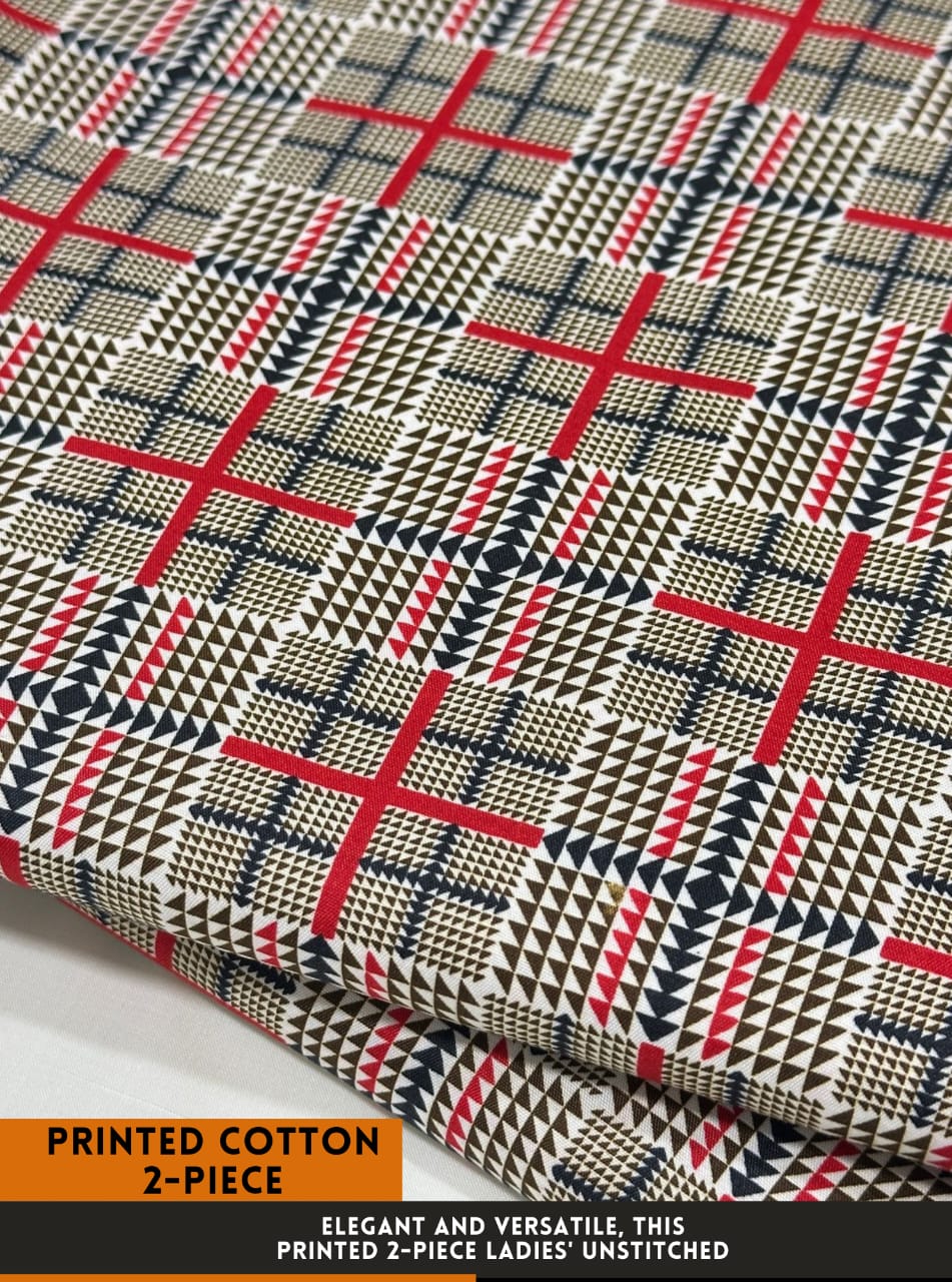 2 Piece All Over Printed cotton Dress