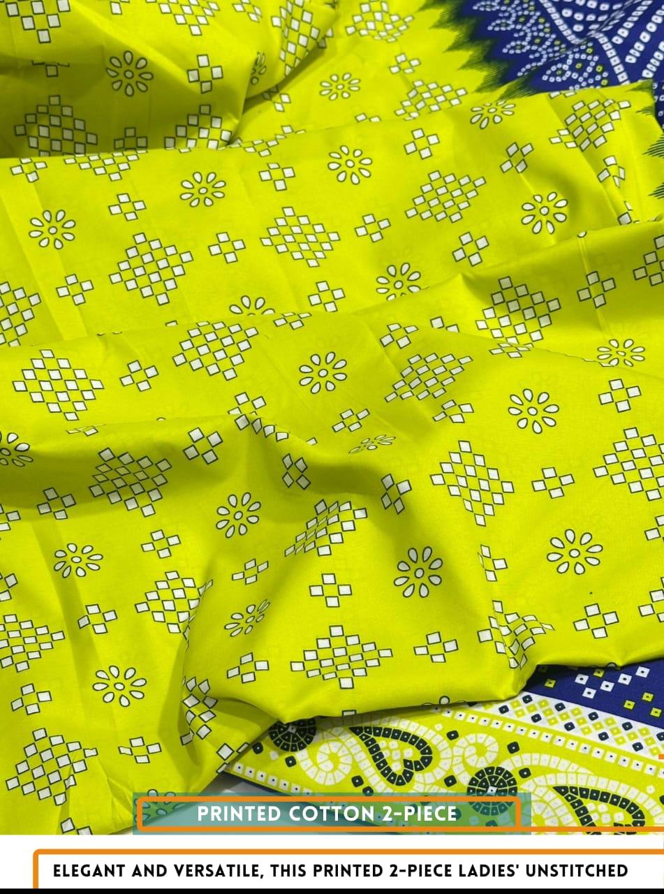 2 Piece All Over Printed cotton Dress