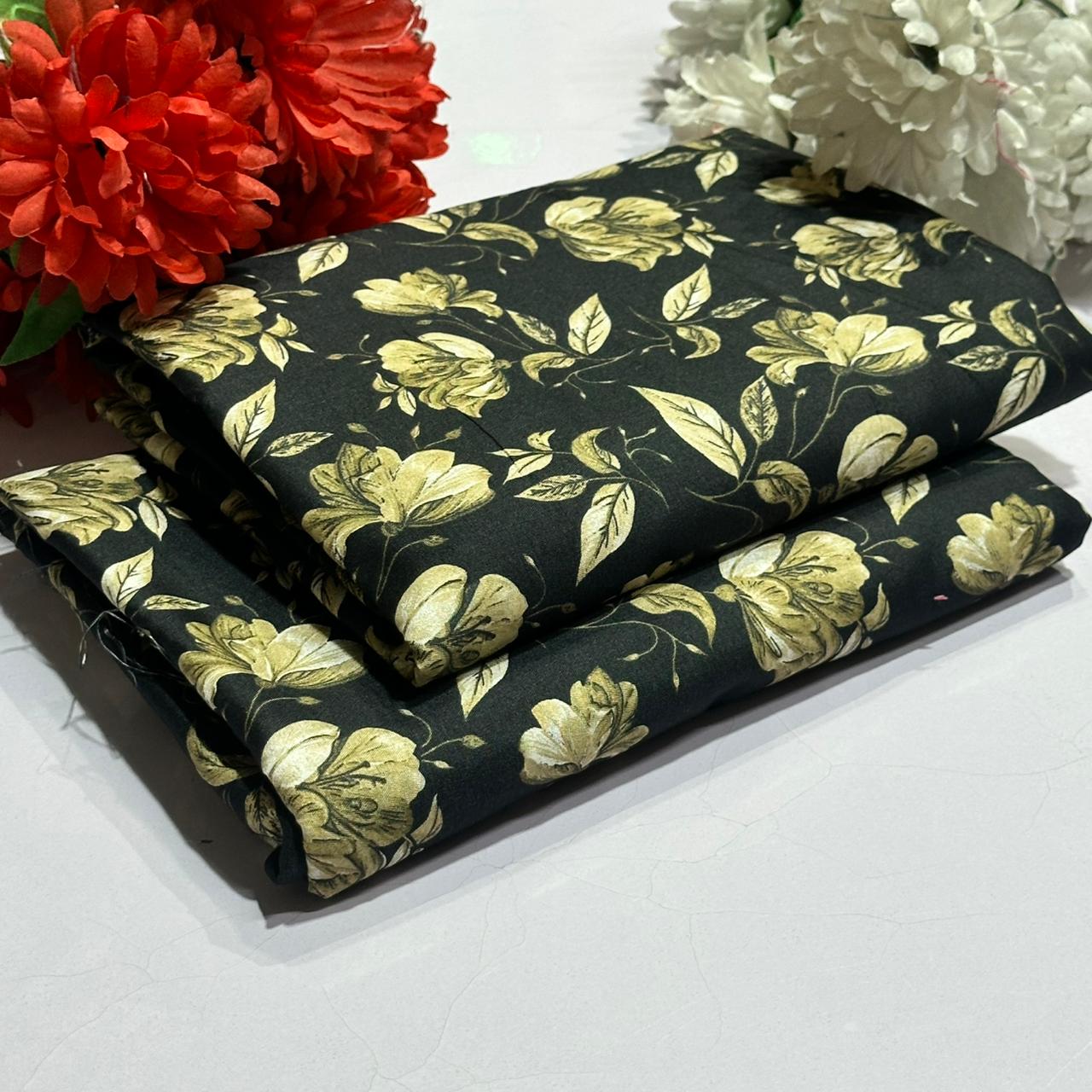 2 Piece All Over Printed cotton Dress