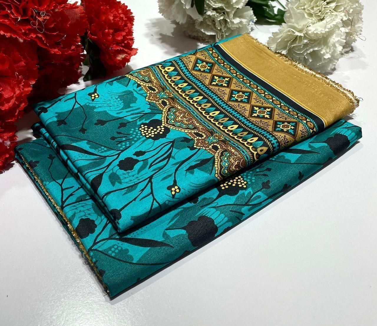 2 Piece All Over Printed cotton Dress