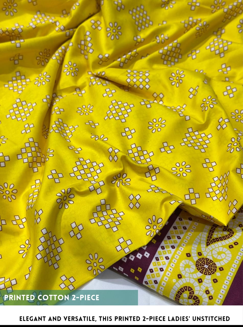 2 Piece All Over Printed cotton Dress