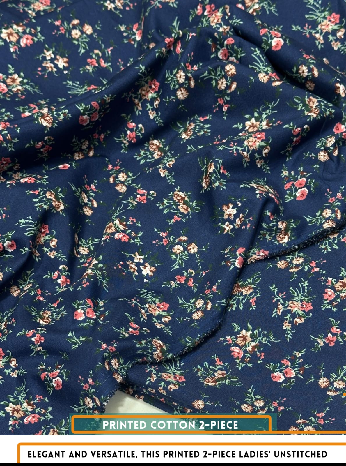 2 Piece All Over Printed cotton Dress