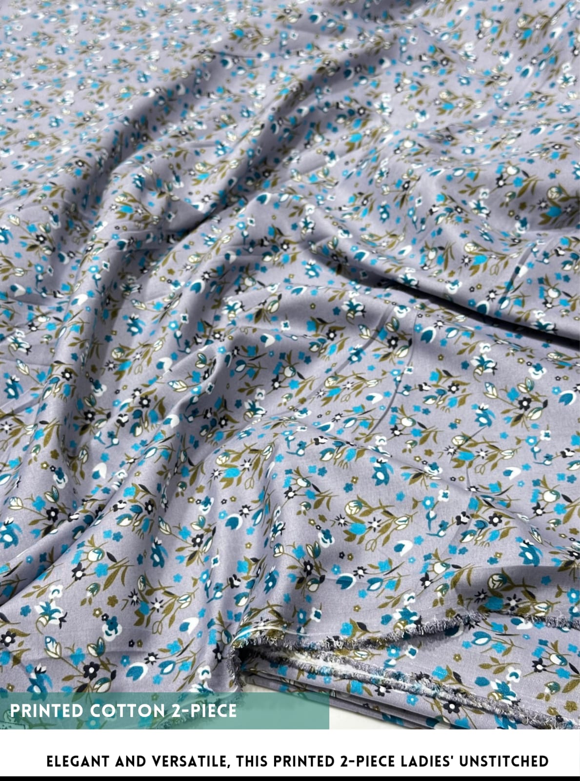 2 Piece All Over Printed cotton Dress