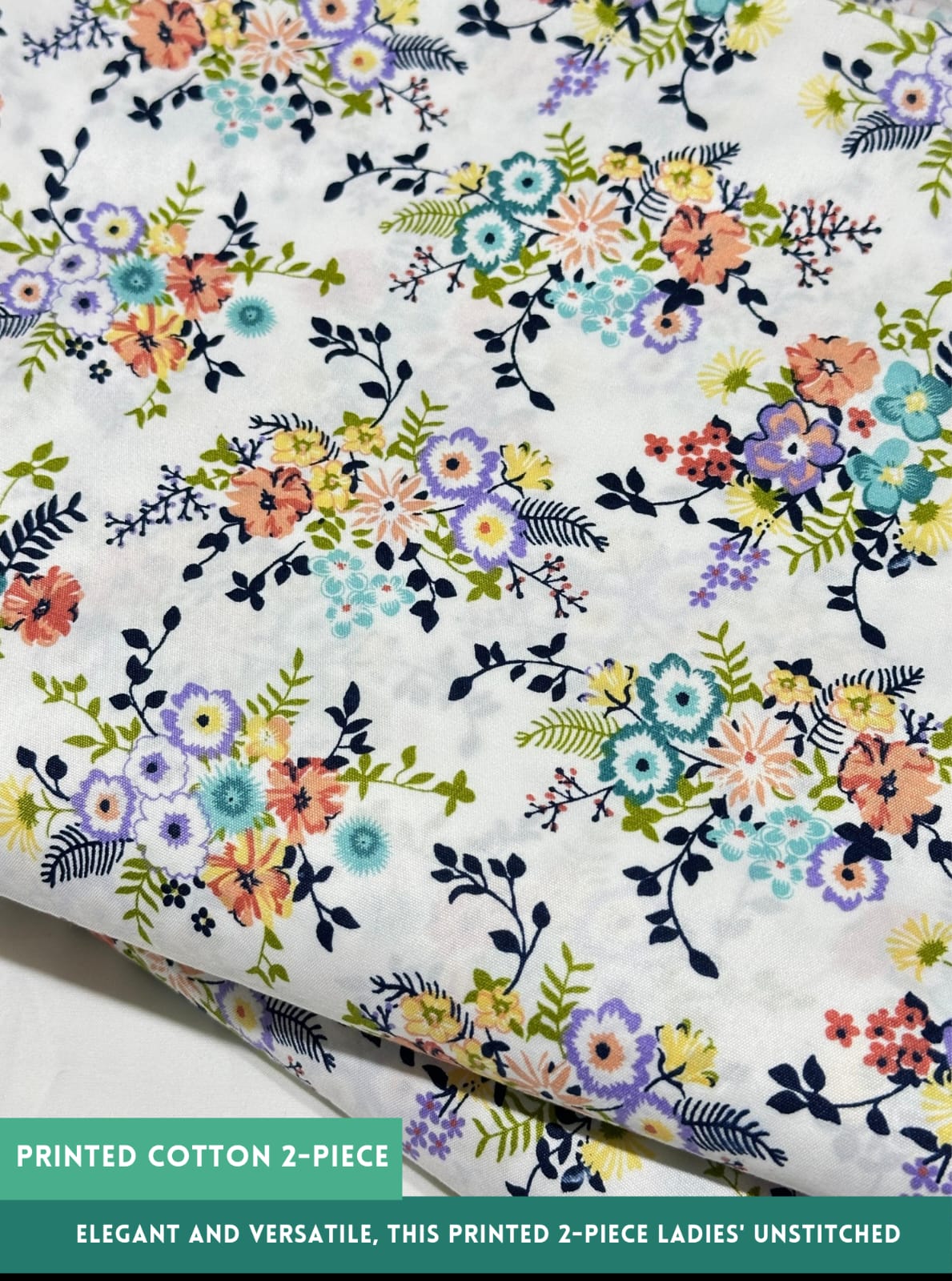 2 Piece All Over Printed cotton Dress