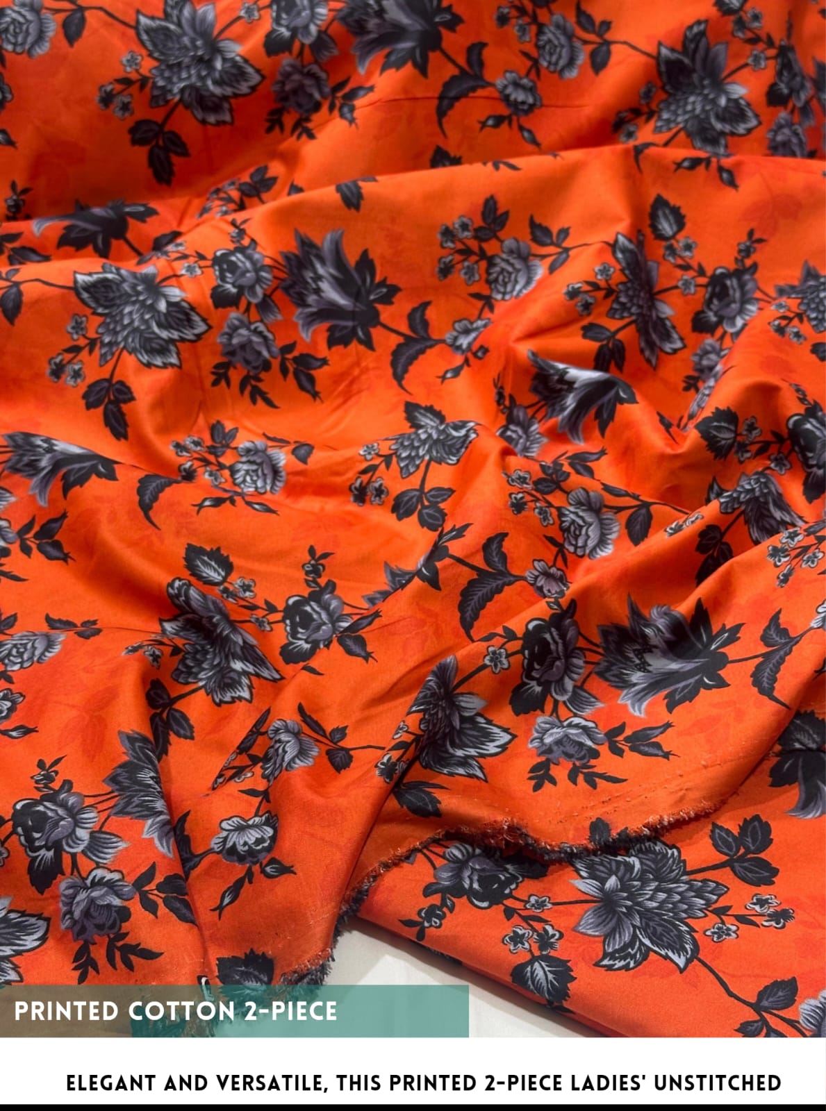 2 Piece All Over Printed cotton Dress