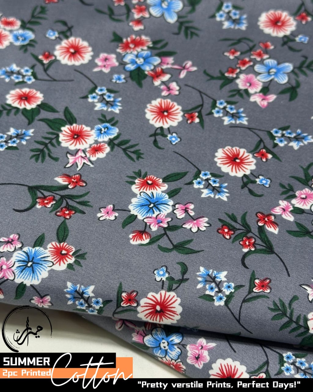 2 Piece All Over Printed cotton Dress