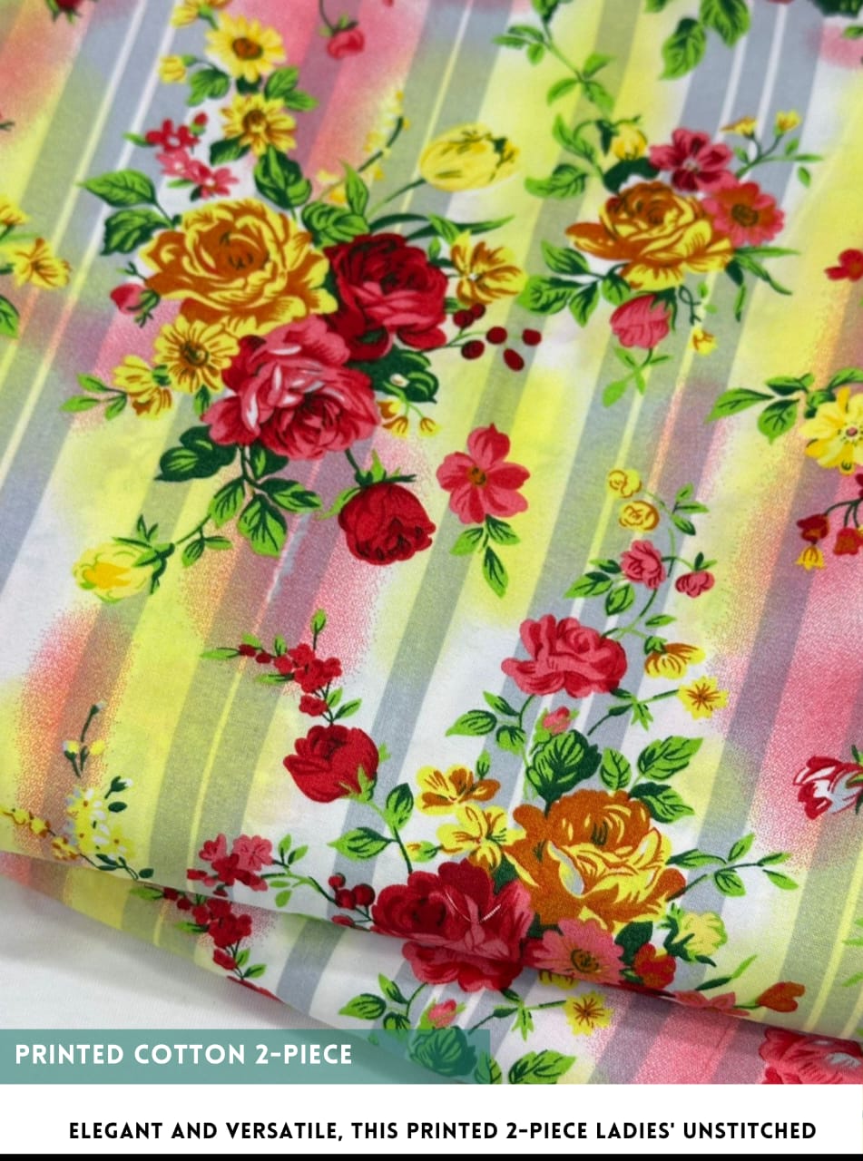 2 Piece All Over Printed cotton Dress