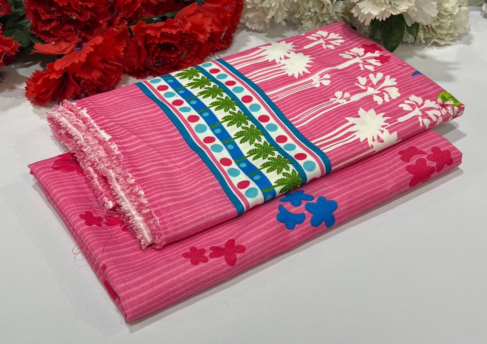 2 Piece All Over Printed cotton Dress