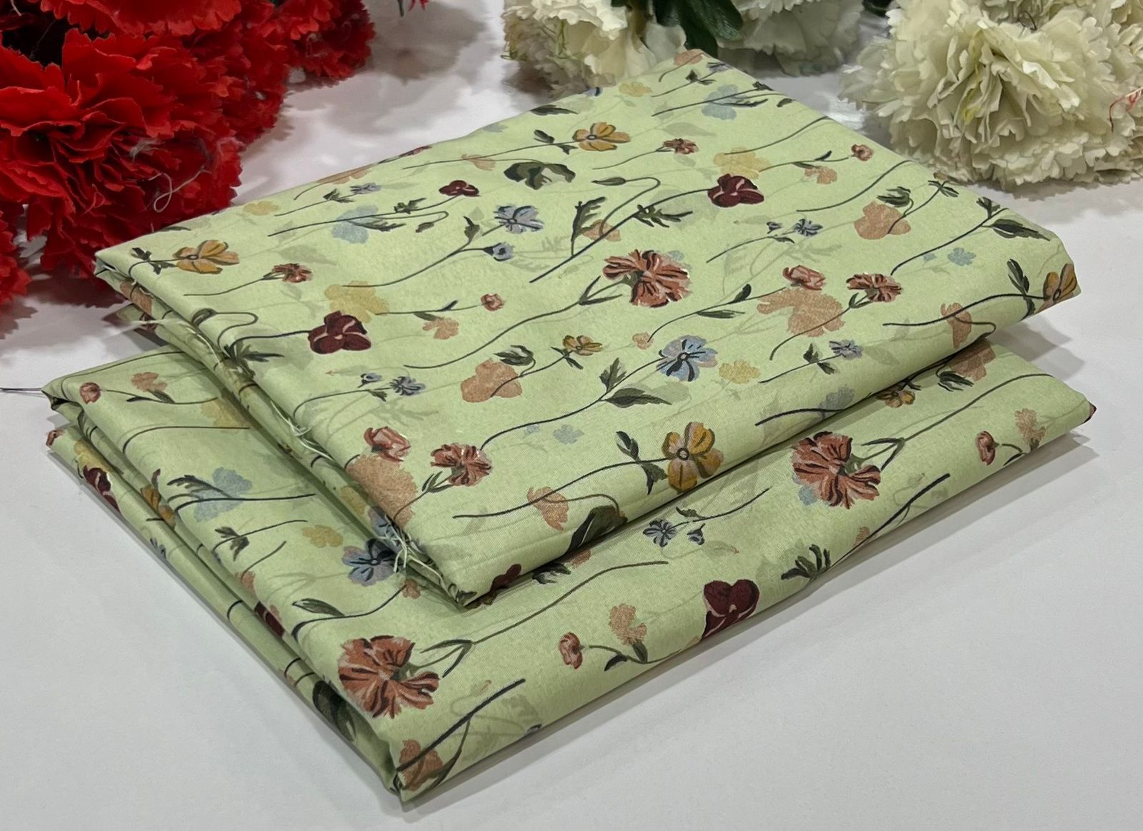 2 Piece All Over Printed cotton Dress