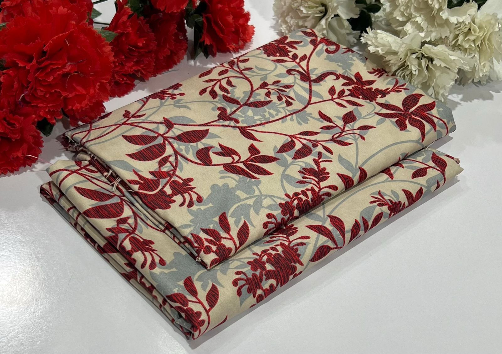 2 Piece All Over Printed cotton Dress