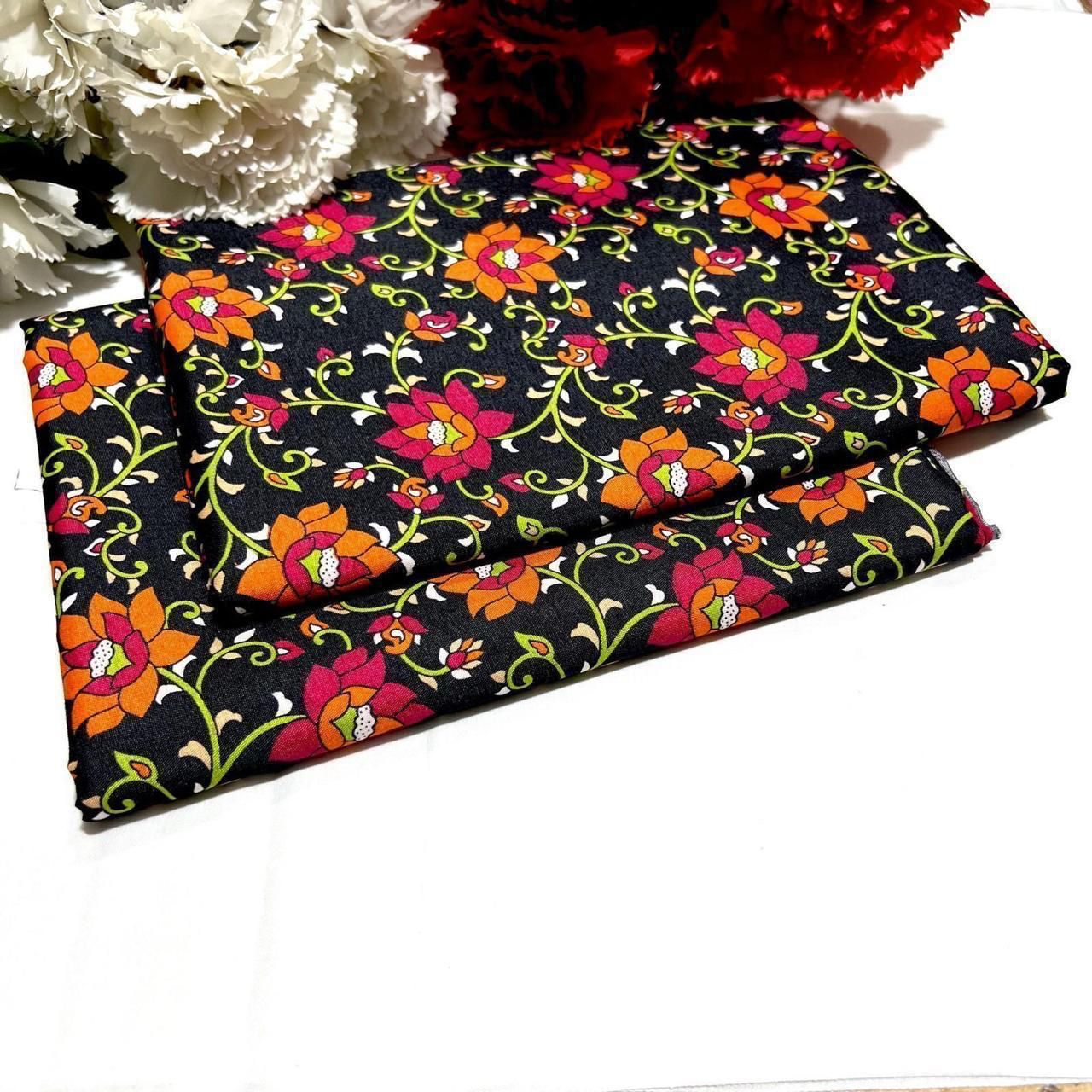 2 Piece All Over Printed cotton Dress