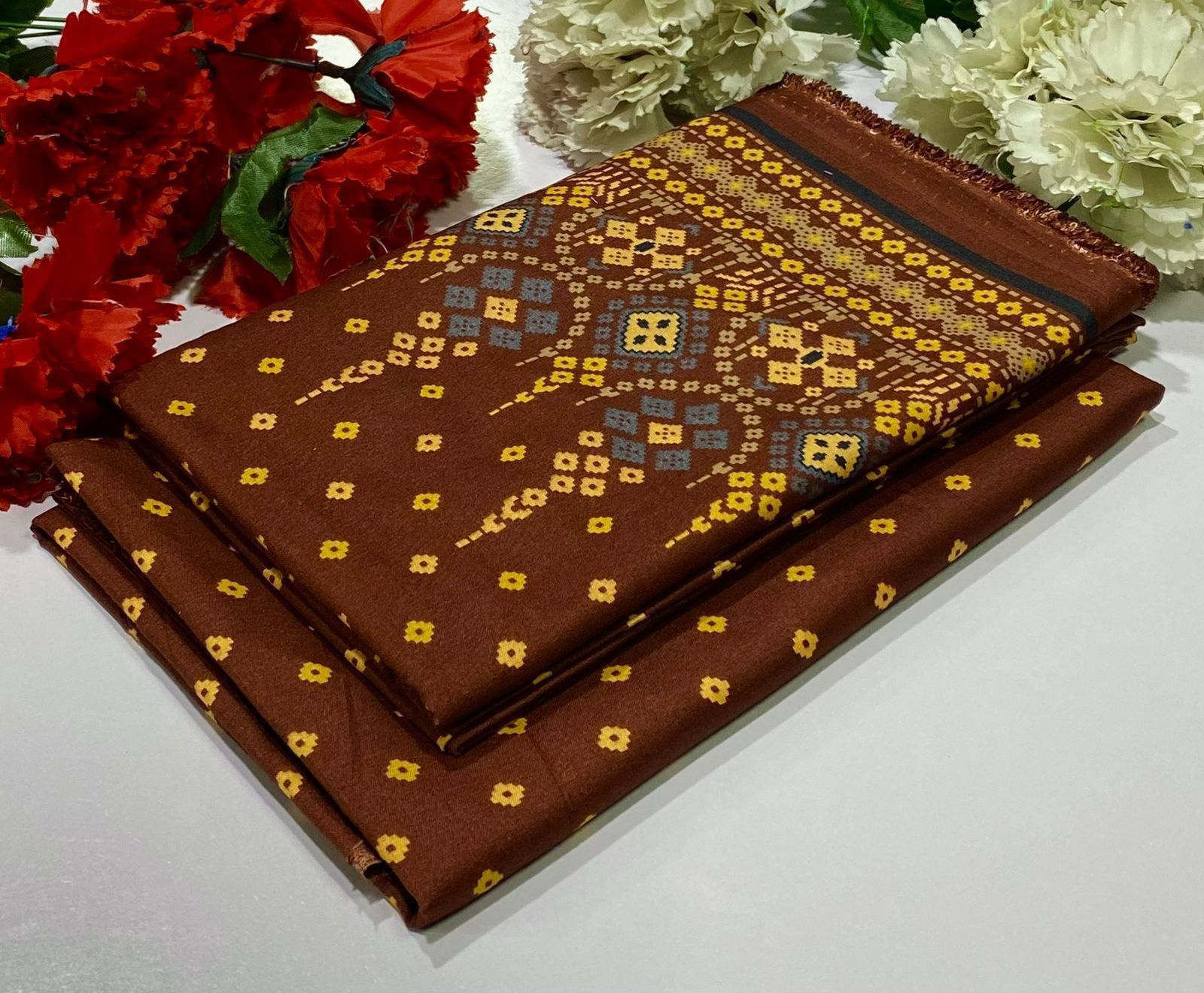 2 Piece All Over Printed cotton Dress