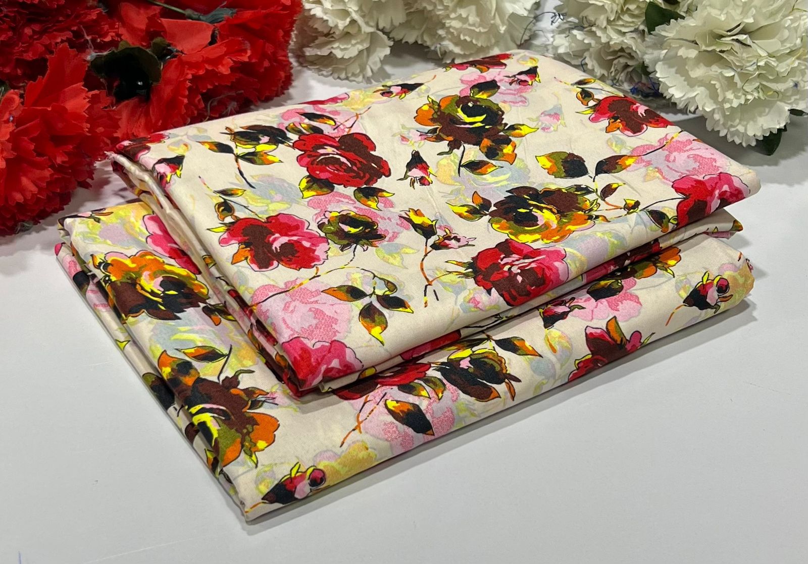 2 Piece All Over Printed cotton Dress