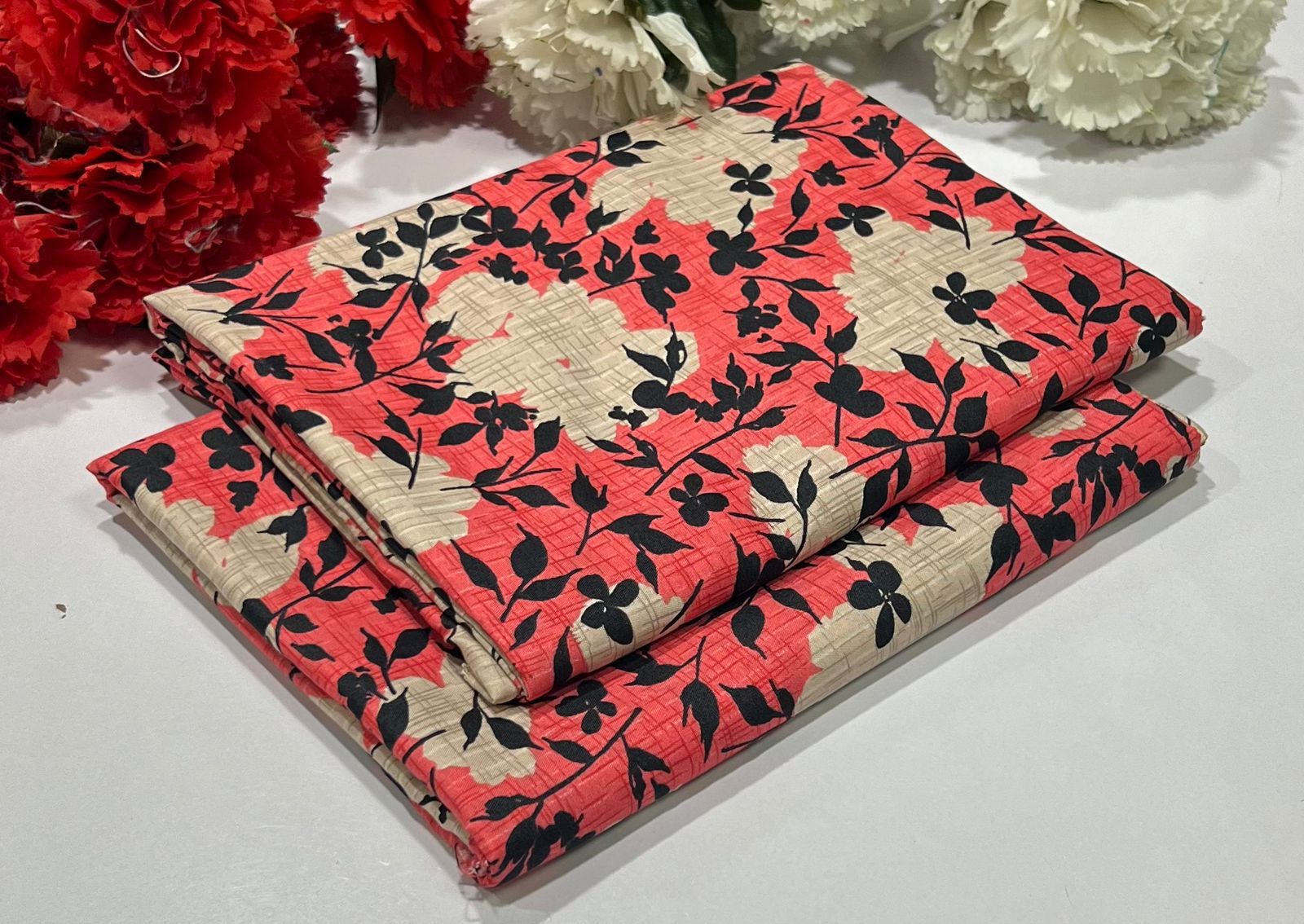 2 Piece All Over Printed cotton Dress