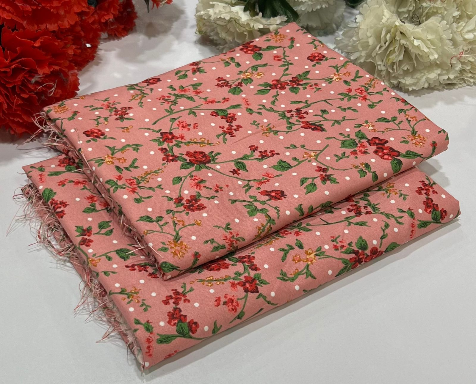 2 Piece All Over Printed cotton Dress