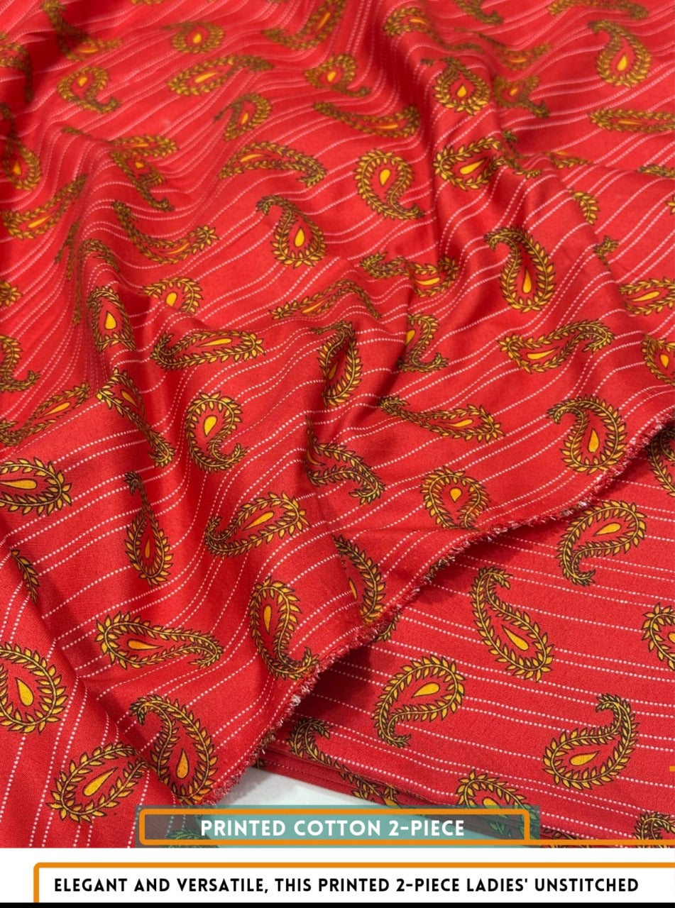 2 Piece All Over Printed cotton Dress