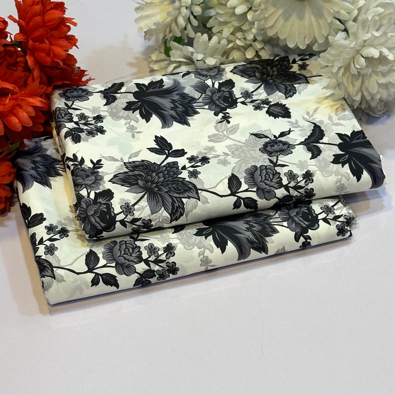 2 Piece All Over Printed cotton Dress