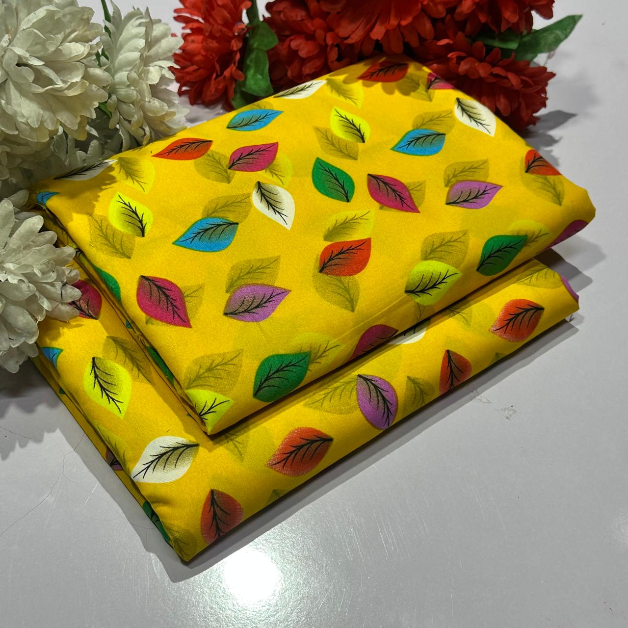 2 Piece All Over Printed cotton Dress