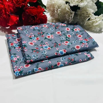 2 Piece All Over Printed cotton Dress